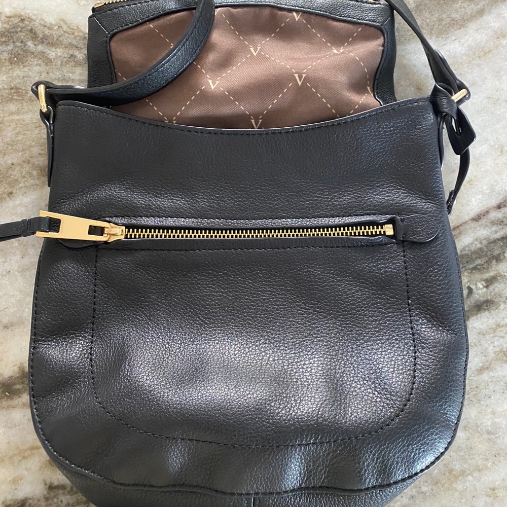 Vince Camuto Black Leather Crossbody purse